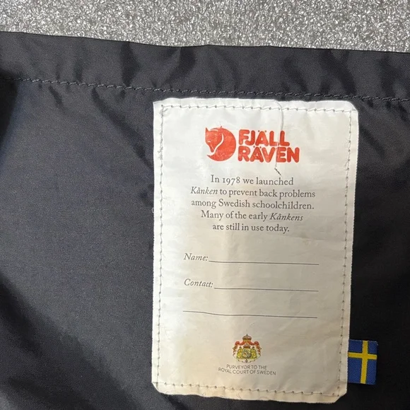 FJall Raven Kånken Black Backpack FJallraven - Picture 4 of 5